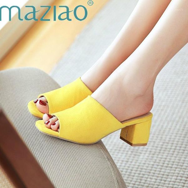 dress shoes woman concise high heels women slippers flock fashion sandals thick heel casual summer size 33-43 maziao1, Black
dress shoes woman concise high heels women slippers flock fashion sandals thick heel casual summer size 33-43 maziao1, Black