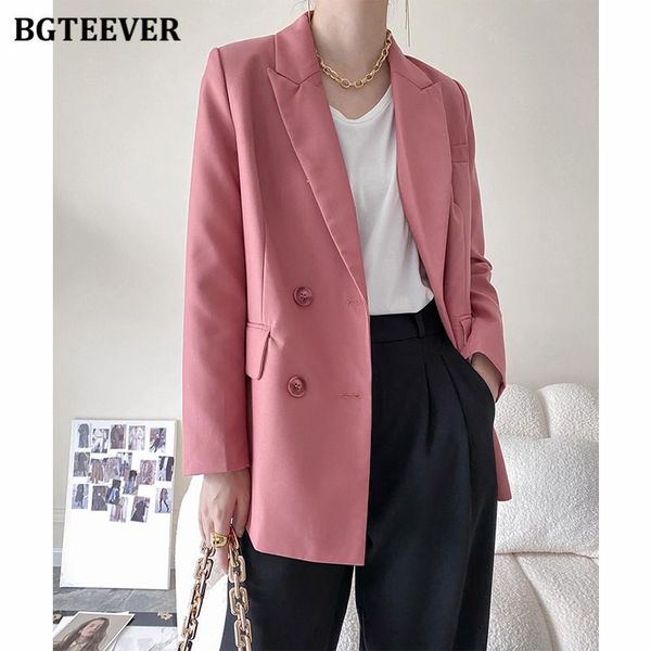 women's suits & blazers bgteever elegant ladies double breasted blazer 2021 autumn loose full sleeve female outwear women solid suit j, White;black
women's suits & blazers bgteever elegant ladies double breasted blazer 2021 autumn loose full sleeve female outwear women solid suit j, White;black