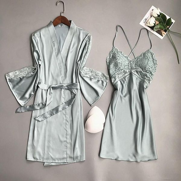 women's sleepwear nightdress satin kimono gown nightwear lace patchwork silky intimate lingerie women 2pcs perspective robe set, Black;red
women's sleepwear nightdress satin kimono gown nightwear lace patchwork silky intimate lingerie women 2pcs perspective robe set, Black;red