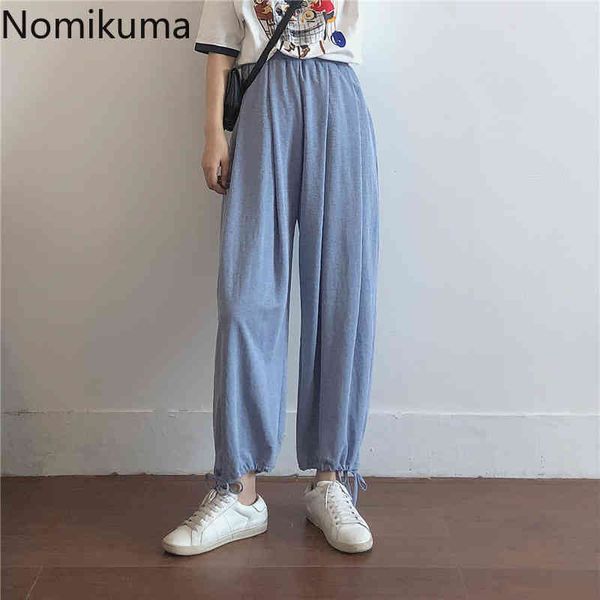 nomikuma casual fashion ankle length high waist pants solid color drawstring lace up trousers summer pantalones mujer 3b323 210514, Black;white
nomikuma casual fashion ankle length high waist pants solid color drawstring lace up trousers summer pantalones mujer 3b323 210514, Black;white