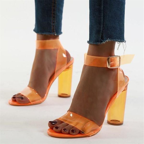 women sandals pvc buckle strap 11cm square heel high heels round toe shallow sandal shoes 2021 size 35-42 orange pink, Black
women sandals pvc buckle strap 11cm square heel high heels round toe shallow sandal shoes 2021 size 35-42 orange pink, Black