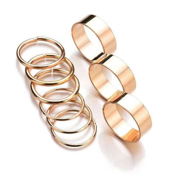 cluster rings 9pcs/set fashion gold color knuckle set for women vintage midi finger ring sets round female party jewelry gifts, Golden;silver
cluster rings 9pcs/set fashion gold color knuckle set for women vintage midi finger ring sets round female party jewelry gifts, Golden;silver