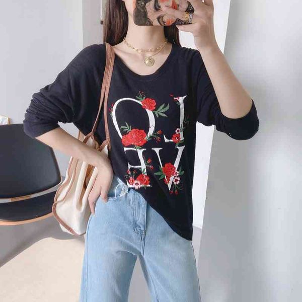 autumn black sweater flower letters print pullover knitwear women casual pullovers knitted xz2490 210525, White;black
autumn black sweater flower letters print pullover knitwear women casual pullovers knitted xz2490 210525, White;black