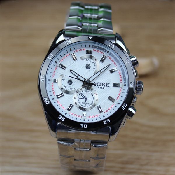 fashion sports watch miko mk8150 steel belt waterproof quartz men's non mechanical, Slivery;brown
fashion sports watch miko mk8150 steel belt waterproof quartz men's non mechanical, Slivery;brown