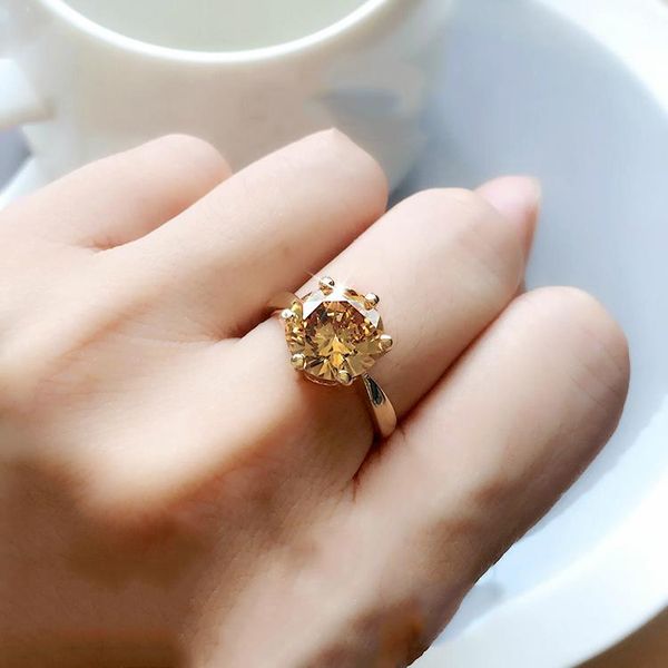 wedding rings simple female champagne crystal stone ring charm rose gold color engagement for women luxury round zircon, Slivery;golden
wedding rings simple female champagne crystal stone ring charm rose gold color engagement for women luxury round zircon, Slivery;golden
