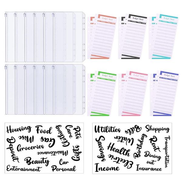 gift wrap a6 size 12 pieces binder pockets and budget sheets expense tracker sheets, 26 categories sticker label for budgeting
gift wrap a6 size 12 pieces binder pockets and budget sheets expense tracker sheets, 26 categories sticker label for budgeting