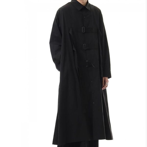 men's trench coats / spring fashion personalized customization super loose mid-length classic single-breasted coat /s-6xl, Tan;black
men's trench coats / spring fashion personalized customization super loose mid-length classic single-breasted coat /s-6xl, Tan;black