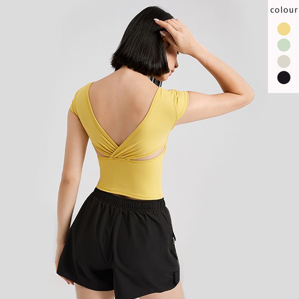 sports jacket women's bra short sleeve t-shirt running training women's xia xianshou fitness suit yoga suit, Gray
sports jacket women's bra short sleeve t-shirt running training women's xia xianshou fitness suit yoga suit, Gray