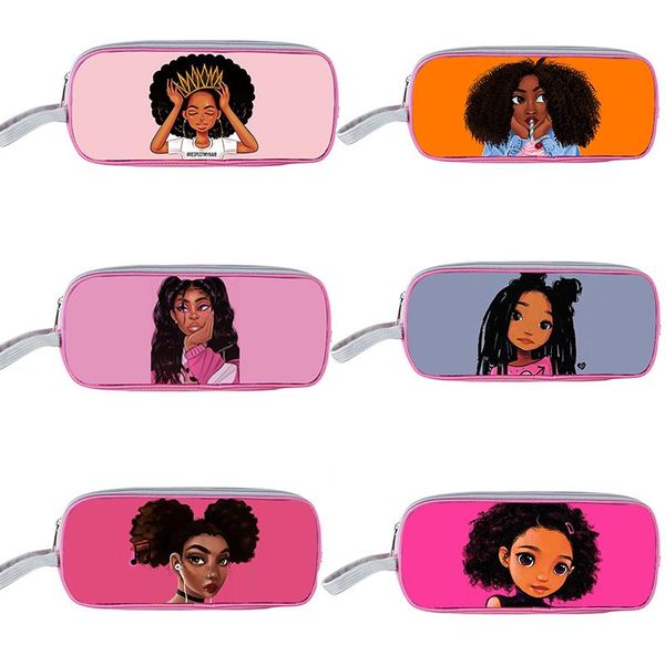 cosmetic bags & cases african girl print pencil bag black woman fashion portable case storage teenager school stationery
cosmetic bags & cases african girl print pencil bag black woman fashion portable case storage teenager school stationery