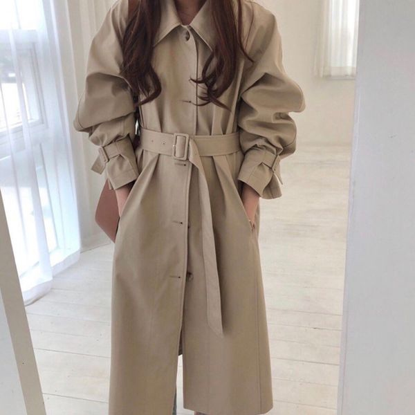 women's trench coats shnsophi autumn female witner single breasted long trench coat with casual belt streetwear chic khaki jacket outwe, Tan;black
women's trench coats shnsophi autumn female witner single breasted long trench coat with casual belt streetwear chic khaki jacket outwe, Tan;black