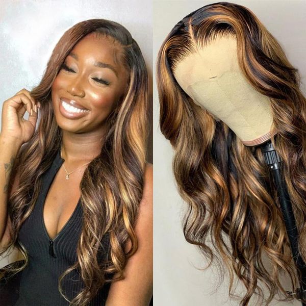 lace wigs 13x4 highlight wig human hair frontal for women p4/27 brazilian body wave ombre colored, Black;brown
lace wigs 13x4 highlight wig human hair frontal for women p4/27 brazilian body wave ombre colored, Black;brown