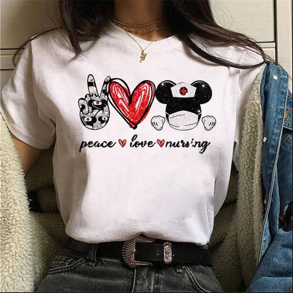 peace love nursing print harajuku women t shirts fashion ulzzang tee cartoon cute female graphic shirt, White
peace love nursing print harajuku women t shirts fashion ulzzang tee cartoon cute female graphic shirt, White