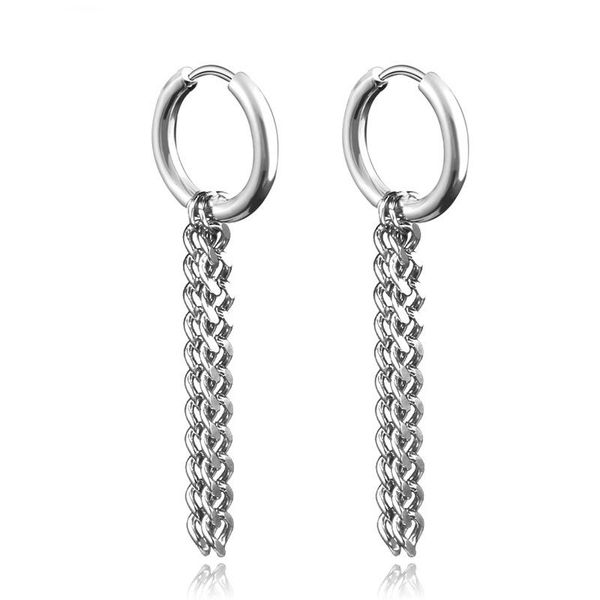 hoop & huggie 1 pair punk chain earrings men stainless steel rock hiphop for women 2021 jewelry boucle d'oreille, Golden;silver
hoop & huggie 1 pair punk chain earrings men stainless steel rock hiphop for women 2021 jewelry boucle d'oreille, Golden;silver