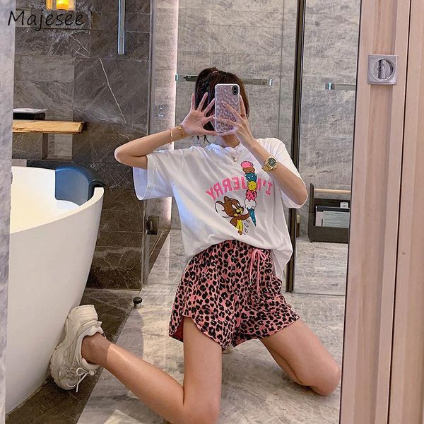 women's shorts women fashion leopard summer loose drawstring stretchy waist pocket casual beach wear korean style all-match chic, White;black
women's shorts women fashion leopard summer loose drawstring stretchy waist pocket casual beach wear korean style all-match chic, White;black