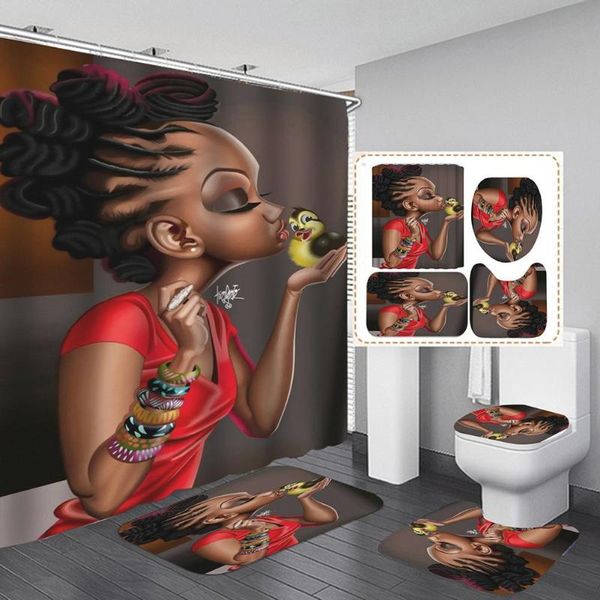 bath mats 4pcs women print bathroom waterproof shower curtain pedestal toilet lid cover non-slip floor mat rug home decoration
bath mats 4pcs women print bathroom waterproof shower curtain pedestal toilet lid cover non-slip floor mat rug home decoration