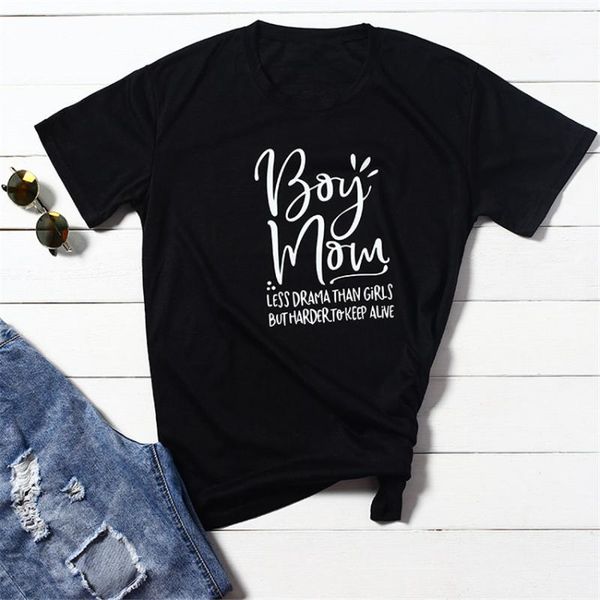 women's t-shirt casual short sleeve -xl female black women boy mom print tee for summer o-neck tees, White
women's t-shirt casual short sleeve -xl female black women boy mom print tee for summer o-neck tees, White