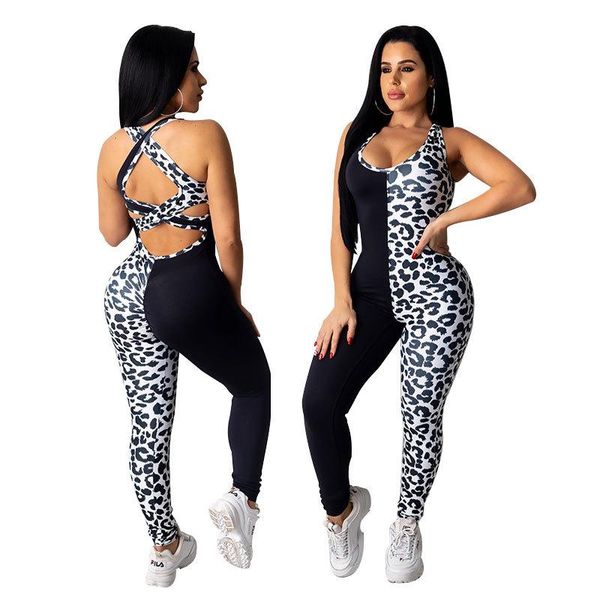 women's jumpsuits & rompers backless long jumpsuit patchwork leopard print romper overalls strapless woman one piece bodycon party club, Black;white
women's jumpsuits & rompers backless long jumpsuit patchwork leopard print romper overalls strapless woman one piece bodycon party club, Black;white