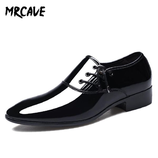 dress shoes mrcave 2021 fashion male pointed toe men's glossy leather business wedding oxford big size 38-48, Black
dress shoes mrcave 2021 fashion male pointed toe men's glossy leather business wedding oxford big size 38-48, Black