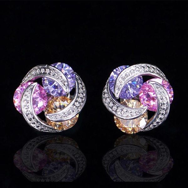 Stud 2021 Fashion Mix And Match Rotating Color Zircon Earrings Women's Daily Matching, Golden;silver
Stud 2021 Fashion Mix And Match Rotating Color Zircon Earrings Women's Daily Matching, Golden;silver