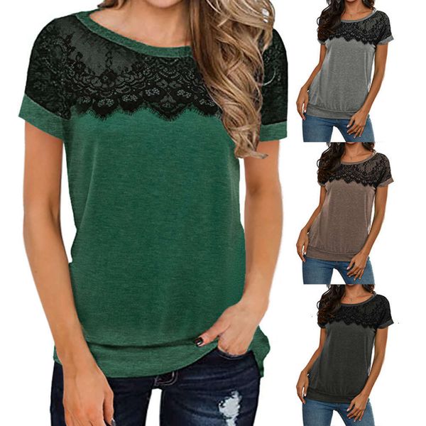 casual dresses 2021 spring and summer women's round neck short sve lace t-shirt, Black;gray
casual dresses 2021 spring and summer women's round neck short sve lace t-shirt, Black;gray