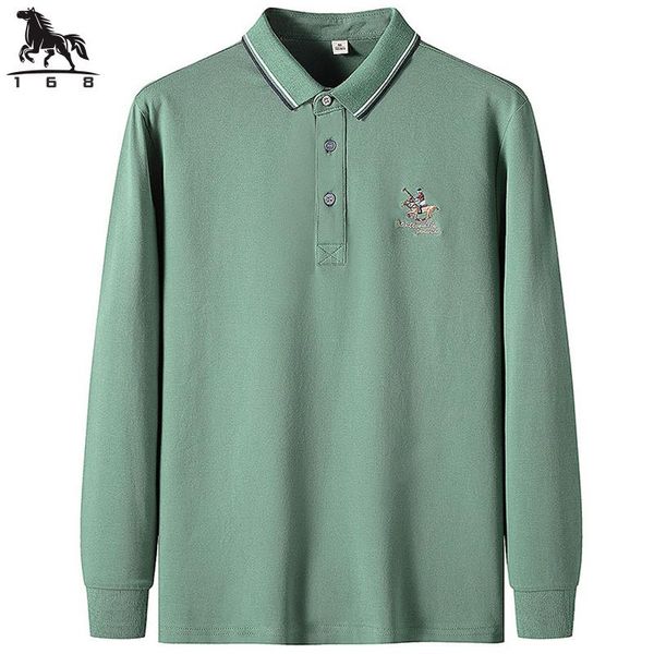 men's polos shirt men spring autumn long sleeve solid color embroidery business casual, White;black
men's polos shirt men spring autumn long sleeve solid color embroidery business casual, White;black