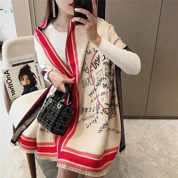 scarves wool scarf women's winter korean version versatile british thickened warm neck cashmere long double-sided shawl 190*65cm, Blue;gray
scarves wool scarf women's winter korean version versatile british thickened warm neck cashmere long double-sided shawl 190*65cm, Blue;gray