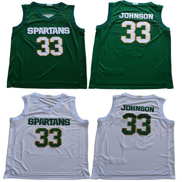men 33 magic johnson college jerseys white green university basketball wear size stitched jersey mix order, Black
men 33 magic johnson college jerseys white green university basketball wear size stitched jersey mix order, Black