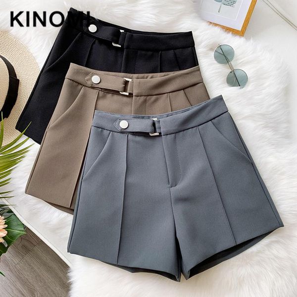 women's shorts kinomi 2021 spring summer women fashion wide leg short pant casual high waist button korean style trousers pocket female, White;black
women's shorts kinomi 2021 spring summer women fashion wide leg short pant casual high waist button korean style trousers pocket female, White;black