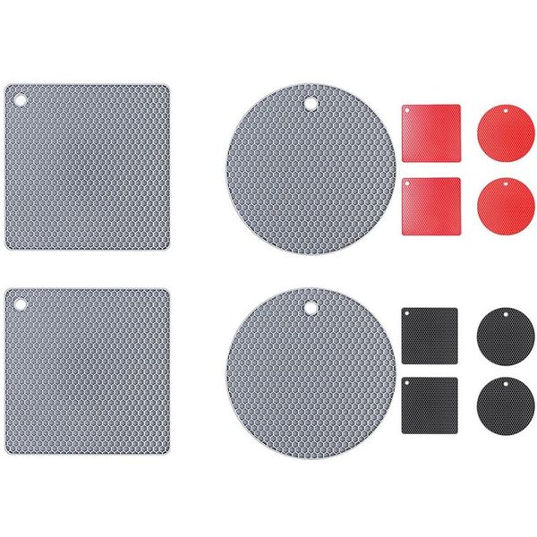 mats & pads 4 pcs extra thick silicone trivet mats: trivets for dishes - kitchen, multi-purpose pot
mats & pads 4 pcs extra thick silicone trivet mats: trivets for dishes - kitchen, multi-purpose pot