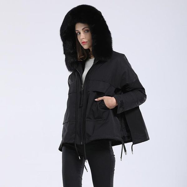 women's fur & faux 2021 winter coat for women real collar short jackets parka lining down detachable s3559, Black
women's fur & faux 2021 winter coat for women real collar short jackets parka lining down detachable s3559, Black