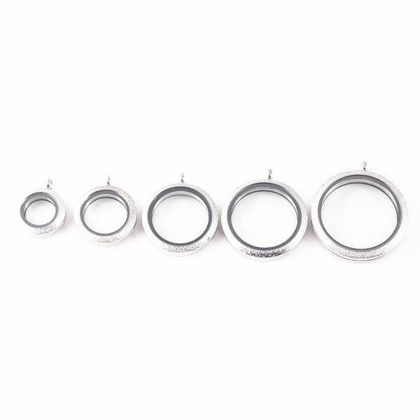 pendant necklaces 20, 25, 30, 35, 38mm frosting stainless steel glass locket round pendent fit floating charms diy necklace colors can choos, Silver 
pendant necklaces 20, 25, 30, 35, 38mm frosting stainless steel glass locket round pendent fit floating charms diy necklace colors can choos, Silver