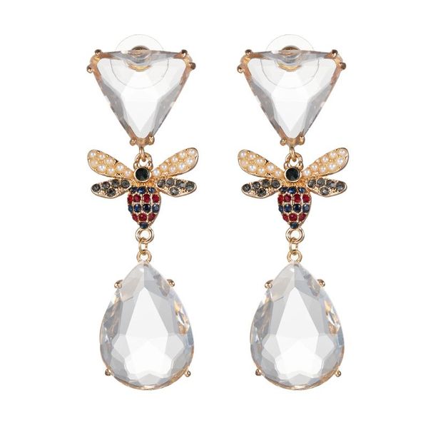 dangle & chandelier fashion originality small bee design zircon pearl earrings high grade crystal exaggerated female jewelry halloween gift, Silver
dangle & chandelier fashion originality small bee design zircon pearl earrings high grade crystal exaggerated female jewelry halloween gift, Silver
