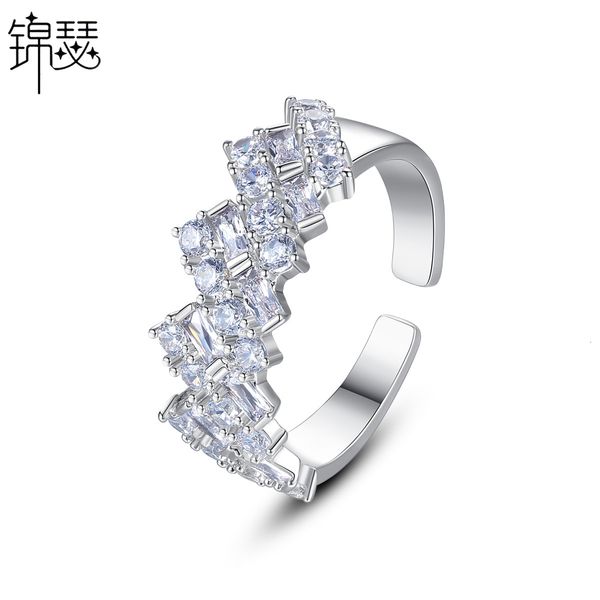 925 sterling silverboutique zirconium diamond ring xingling simple opening female size adjustable index finger, Golden;silver
925 sterling silverboutique zirconium diamond ring xingling simple opening female size adjustable index finger, Golden;silver