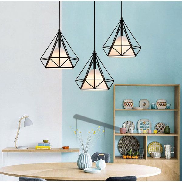 pendant lamps nordic bar lighting restaurant chandelier creative personality retro industrial iron art dining hanging modern diamond lamp
pendant lamps nordic bar lighting restaurant chandelier creative personality retro industrial iron art dining hanging modern diamond lamp