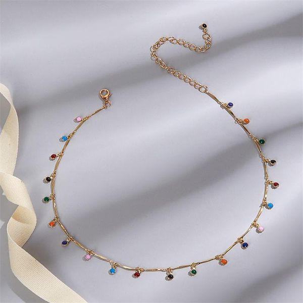 chains 2021 bohemian colorful beaded necklace for women charms tassel clavicle chain chockers handmade party jewelry collares colgantes, Silver
chains 2021 bohemian colorful beaded necklace for women charms tassel clavicle chain chockers handmade party jewelry collares colgantes, Silver