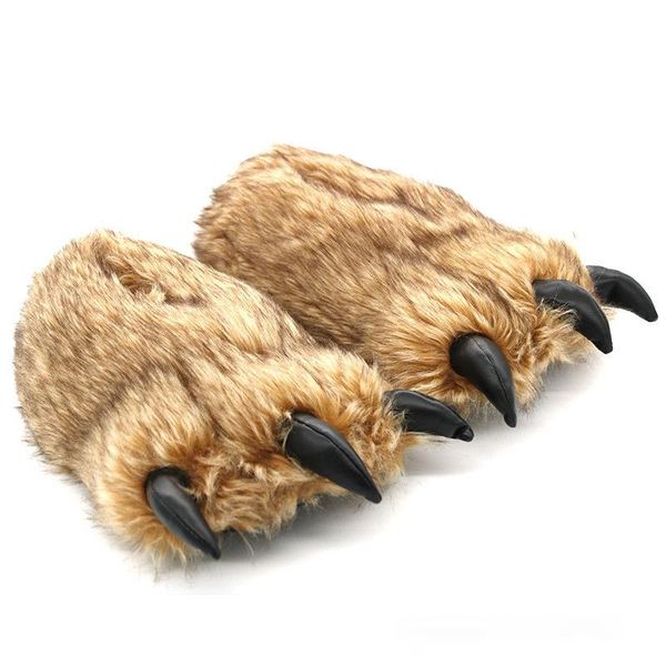 women/man fashion winter warm indoor cotton cute plush slides cartoon bear claw slippers home couple floor shoes, Black
women/man fashion winter warm indoor cotton cute plush slides cartoon bear claw slippers home couple floor shoes, Black