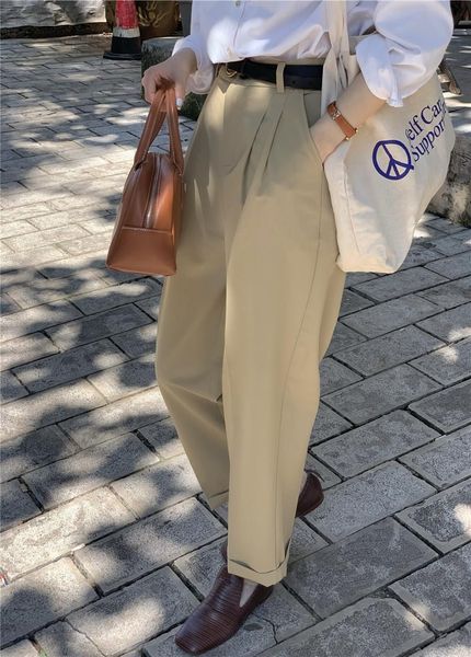 women's pants & capris autumn women high waist straight leg casual loose vintage trousers streetwear office lady fashion pocket pant, Black;white
women's pants & capris autumn women high waist straight leg casual loose vintage trousers streetwear office lady fashion pocket pant, Black;white