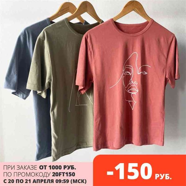 summer abstract art t-shirts woman short sleeve tee 100% solid color o-neck 210421, White
summer abstract art t-shirts woman short sleeve tee 100% solid color o-neck 210421, White