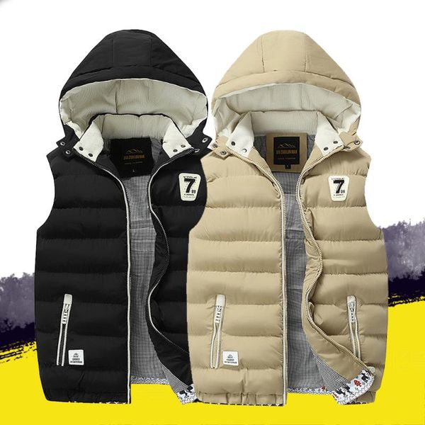 men's vests mens winter vest jacket sleeveless cotton coat with hood men casual fashion waist autumn padded plue size 5xl, Black;white
men's vests mens winter vest jacket sleeveless cotton coat with hood men casual fashion waist autumn padded plue size 5xl, Black;white