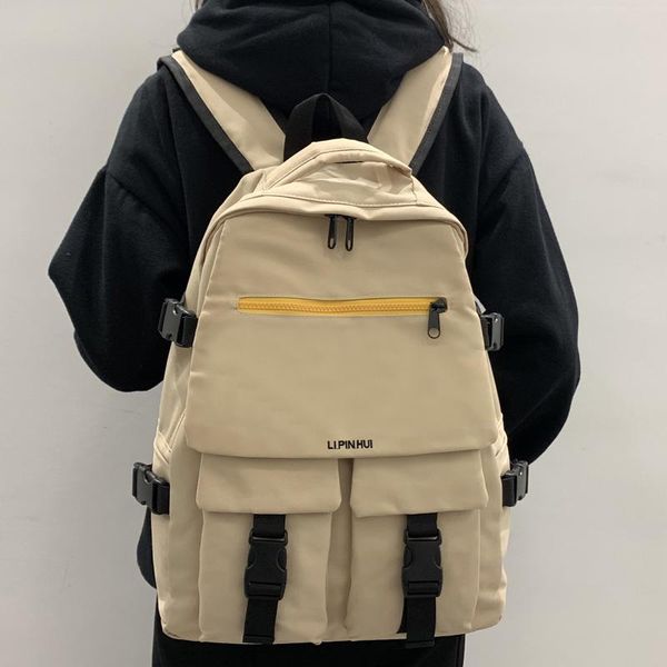 backpack waterproof nylon women female embroidered travel bag insert buckle school solid color mochila
backpack waterproof nylon women female embroidered travel bag insert buckle school solid color mochila