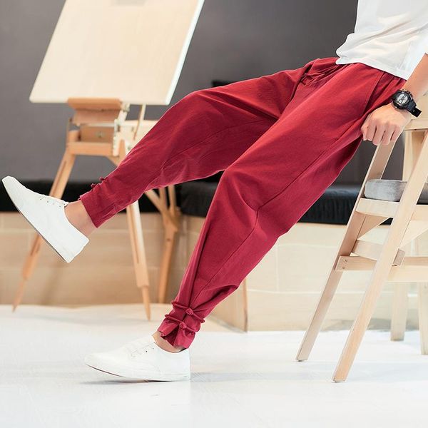 ethnic clothing men japanese style pants samurai costume vintage male trousers harem plus size haori kimono yukata streetwear, Red
ethnic clothing men japanese style pants samurai costume vintage male trousers harem plus size haori kimono yukata streetwear, Red