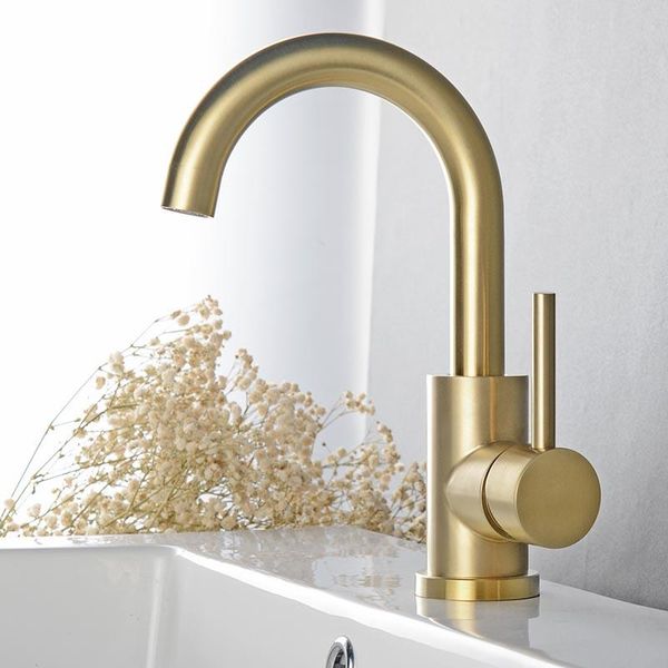 bathroom basin faucet and cold water mixer single handle deck mounted taps brushed gold sink faucets
bathroom basin faucet and cold water mixer single handle deck mounted taps brushed gold sink faucets