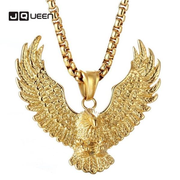 pendant necklaces jqueen titanium steel eagle punk necklace vintage stylish guy's stainless casting, Silver
pendant necklaces jqueen titanium steel eagle punk necklace vintage stylish guy's stainless casting, Silver