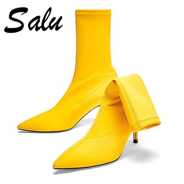boots salu fashion women ankle 2021 elegant high heels pointed toe wedding party shoes woman size 41 42 43, Black
boots salu fashion women ankle 2021 elegant high heels pointed toe wedding party shoes woman size 41 42 43, Black