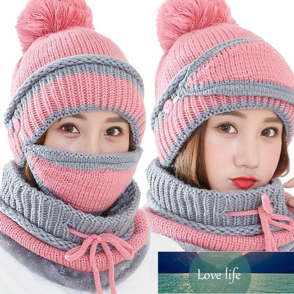 women's winter hat mask bib 3 piece set velvet thick knitted hat warm ear protection mixed color woolen hat for women caps factory pric, Blue;gray
women's winter hat mask bib 3 piece set velvet thick knitted hat warm ear protection mixed color woolen hat for women caps factory pric, Blue;gray
