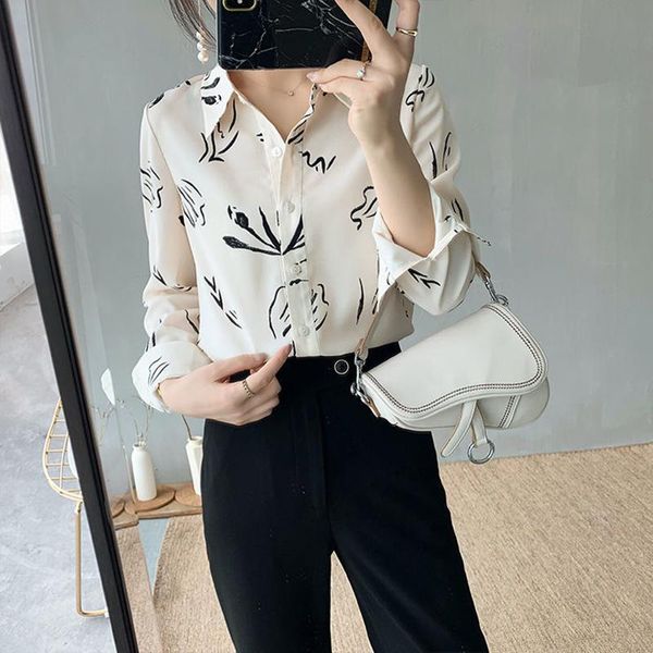 women spring autumn style chiffon blouses shirts lady casual half sleeve turn-down collar dot printed blusas dd8867 women's &, White
women spring autumn style chiffon blouses shirts lady casual half sleeve turn-down collar dot printed blusas dd8867 women's &, White
