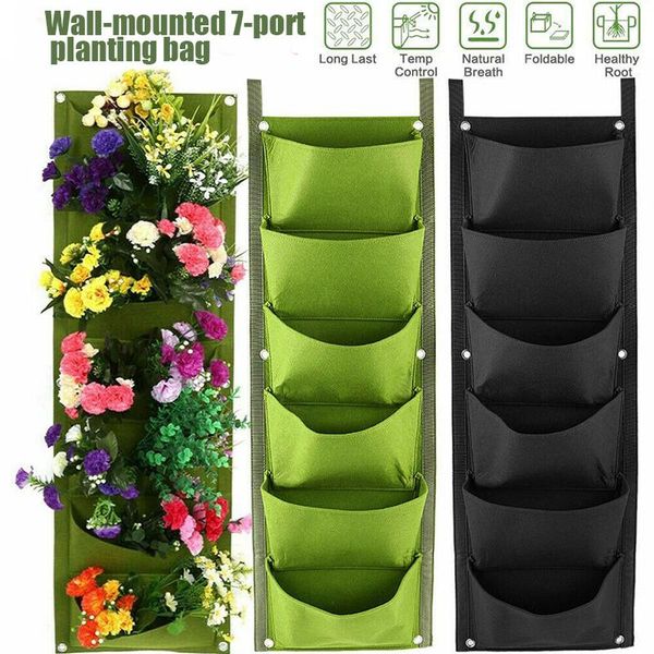 planters & pots 7 pocket hanging vertical growing planting bag wall pot garden planter flowers supply
planters & pots 7 pocket hanging vertical growing planting bag wall pot garden planter flowers supply