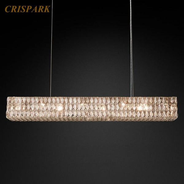 chandeliers retro crystal light led linear rectangular pendant hanging suspension lamp nordic fixture for living room
chandeliers retro crystal light led linear rectangular pendant hanging suspension lamp nordic fixture for living room