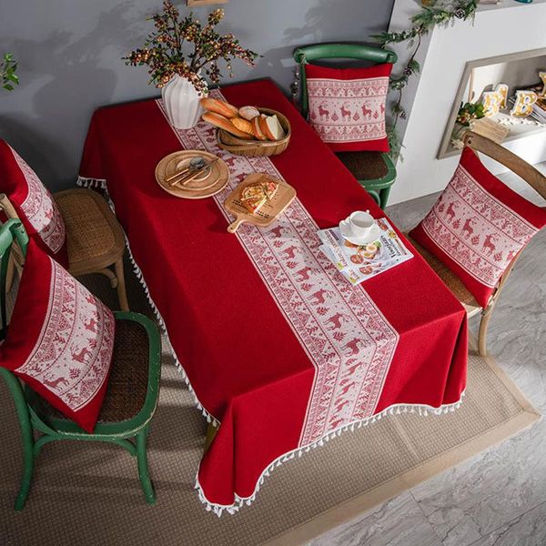 table cloth christmas decor rectangular knitted jacquard fawn party decoration cover anti-stain tablecloth tassel
table cloth christmas decor rectangular knitted jacquard fawn party decoration cover anti-stain tablecloth tassel