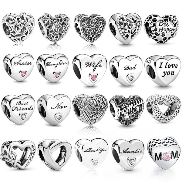 silver beads love heart friendship charm bead original pandroa charms women jewelry, Black
silver beads love heart friendship charm bead original pandroa charms women jewelry, Black